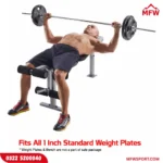 1 Inch Body Building Straight Barbell Rod with Spinlocks – Iron Weight Bar (3ft, 4ft, 5ft, 6ft) SNK Fitness