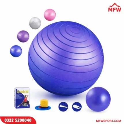 100cm Gym Ball with Air Pump – Large Exercise Ball for Full Body Training & Balance Workouts