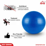 100cm Gym Ball with Air Pump – Large Exercise Ball for Full Body Training & Balance Workouts