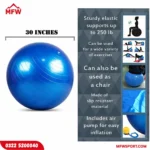 100cm Gym Ball with Air Pump – Large Exercise Ball for Full Body Training & Balance Workouts