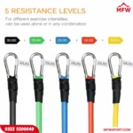 11 Piece Exercise Resistance Bands & 5pcs Loop Band Set (Pack of 2) – Full Body Workout Kit