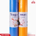 1KG Rubber Coated Dumbbells Pair with 4mm Yoga Mat – Pack of 2 (Budget Fitness Set)