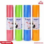 1KG Rubber Coated Dumbbells Pair with 4mm Yoga Mat – Pack of 2 (Budget Fitness Set) - Image 4