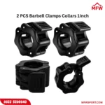 2 PCS Barbell Clamps Collars Olympic Bar Clips – 1 Inch Quick Release Barbell Locks