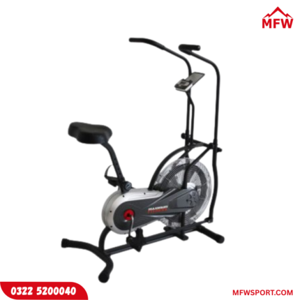 AD2 Air Resistance Magnetic Wheel Exercise Bike – Air Fan & LCD Console