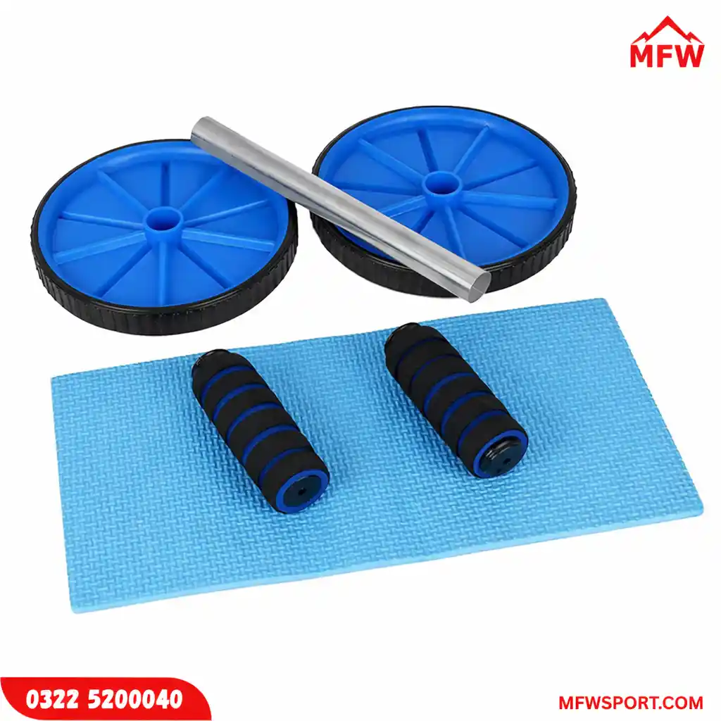 Ab Wheel Roller with Foam Handles & Knee Pad – Dual Wheel Core Strength Trainer (Pack of 1) (1) Ab Wheel Roller with Foam Handles & Knee Pad – Dual Wheel Core Strength Trainer (Pack of 1)