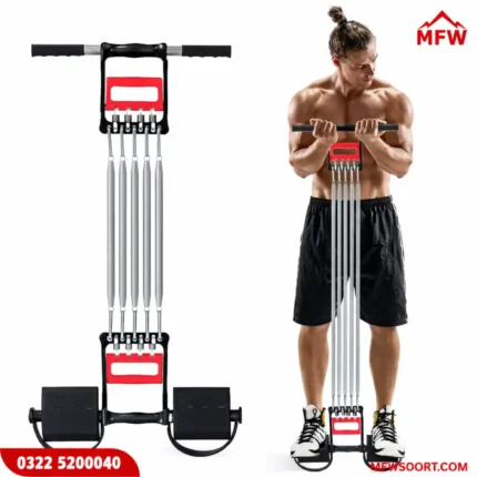 Chest Expander with Tummy Trimmer – 3-in-1 Multi-Purpose Exercise Springs by Tango Sports