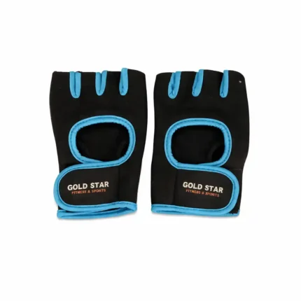 Gym Half Cut Gloves Gold Star Imported – Non-Slip Grip Fitness Gloves (Medium)