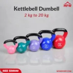 Kettlebells Vinyl Coated 2 to 20 KG – Single Piece Strength Training Weight
