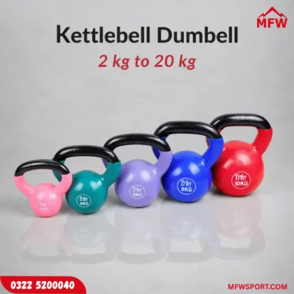 Kettlebells Vinyl Coated 2 to 20 KG – Single Piece Strength Training Weight