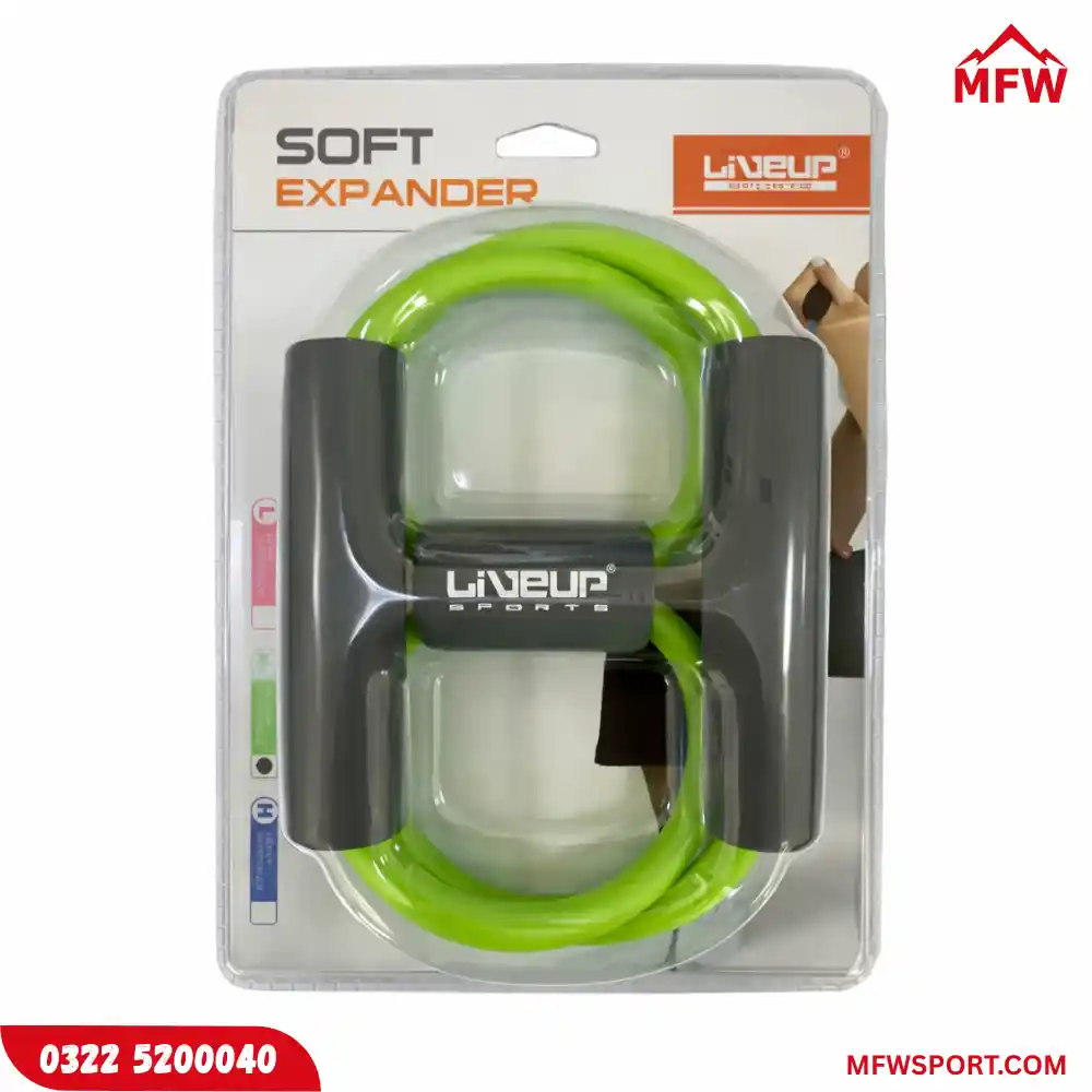 LiveUp Resistance Band Soft Expander Green Medium (LS3202M) (2) LiveUp Resistance Band Soft Expander Green Medium (LS3202M)
