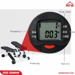 Mini Fitness Twist Stepper with Electronic Display & Resistance Bands – Home Exercise Workout Machine