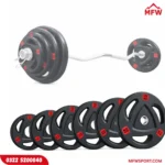 Olympic Weight Plates 2-Inch Diameter (2.5kg–20kg) Rubber Coated Tri-Grip for Weightlifting & Squats