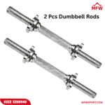 Pair of 1 Inch Adjustable Dumbbell Plate Rods – Chrome Finish