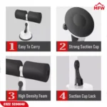 Portable Sit-Up Assistant – T-Shaped Adjustable Fitness Tool for Home, Gym & Yoga Workouts - Image 2