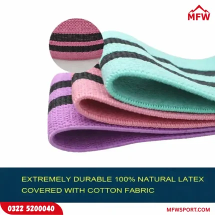 Premium Fitness Resistance Band for Women – Waist & Hip Training (Pack of 3)