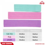 Premium Fitness Resistance Band for Women – Waist & Hip Training (Pack of 3)