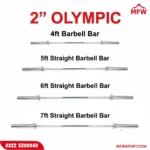SNK FITNESS Olympic Barbell Bar 2" Inch – 4FT, 5FT, 6FT, 7FT Weightlifting Gym Rod - Image 5