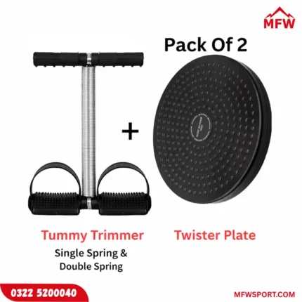 Tummy Trimmer Single & Double Spring with Twister Plate Disc – Home Gym Fitness Equipment