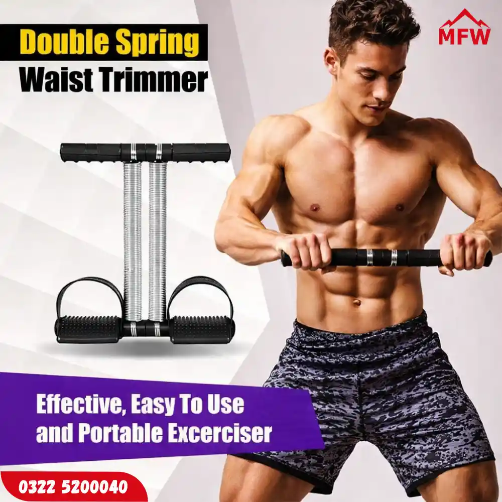 Tummy Trimmer with Double Spring – Portable Full-Body Exercise & Fat Burner (6) Tummy Trimmer with Double Spring – Portable Full-Body Exercise & Fat Burner - Image 1