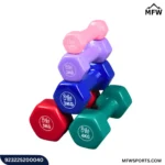 Vinyl Coated Dumbbells Pair 1KG–5KG | Home Workout Weights for Women & Beginners